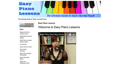 Desktop Screenshot of easypianolessons101.com