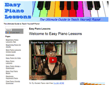 Tablet Screenshot of easypianolessons101.com